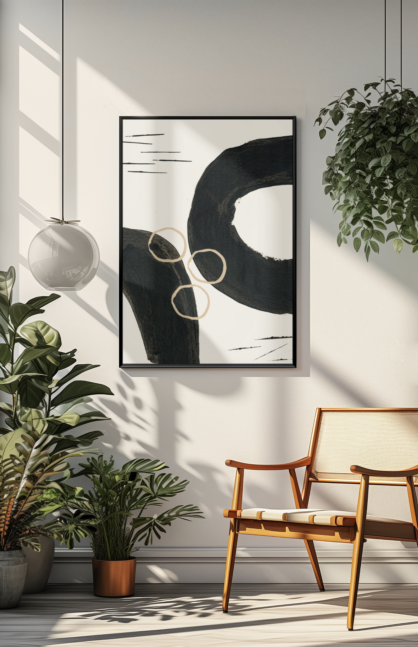 Modern Black and White Art Print